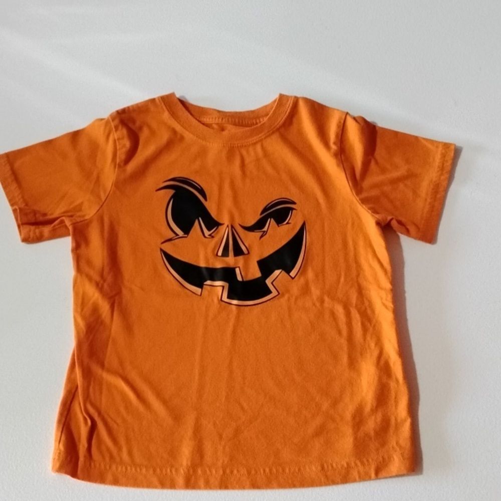 Wonder Nation Orange Halloween Kids Tee 5T
